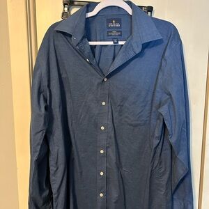 Stafford Blue Lightweight Men's Shirt Jacket
